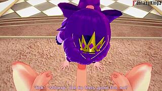 Scathach and Skadi have sex on throne!