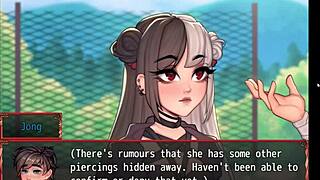 Oh damn, seducing the hot redhead in Harem Hentai Game Ep 1!