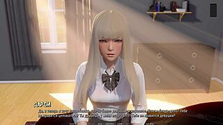 Horny teacher in 3d cartoon gets clothes ripped in wild scene
