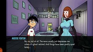 Amity Park's intense 4some dancing night with creampie!