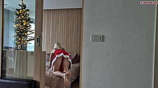 Caught my step sister masturbating and got turned on