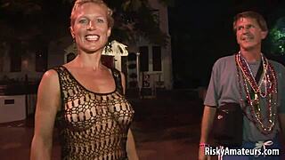 Naked Sexy Amateurs Tease and Play on Public Streets