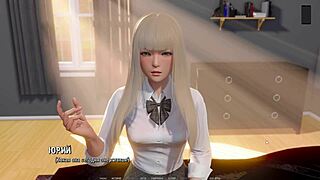 Horny teacher in 3d cartoon gets clothes ripped in wild scene