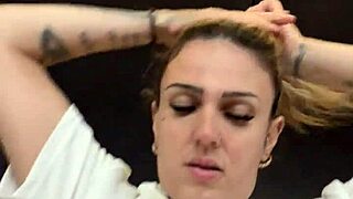 Horny Girl at Gym Shows Sweaty Hard Nipples Through Transparent Shirt