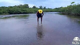 did this naughty blonde show up just to please the endowed?