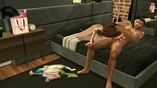 Can Hunky Sims 4 Muscle Stud Satisfy This Horny Anime Slut?