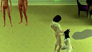 cartoon orgy in the sims