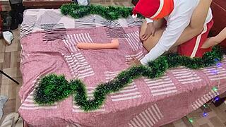 I’m Sucking My Stepmom’s Big Ass and Pussy for Christmas