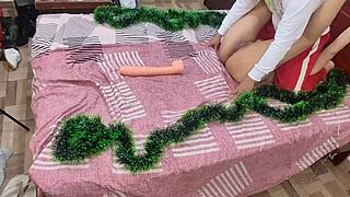 I’m Sucking My Stepmom’s Big Ass and Pussy for Christmas