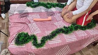 I’m Sucking My Stepmom’s Big Ass and Pussy for Christmas