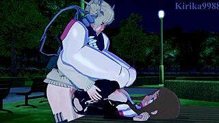 I watched Ochako and Himiko in wild futanari action