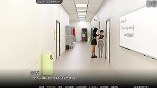 Redhead Teen Slut Licks Wild in University of Problems Part 7! Oh My!