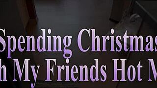 spending christmas with friend's hot m in wild fun