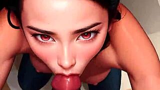 Party time with AI-generated music in anime-style porn video