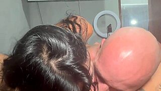 Fufu with my wife and her friend, a hot Latina
