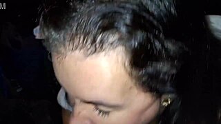 Got pounded by an Uber driver on the street, then swallowed hot cum.