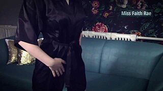 Teasing Slave Tasks! Miss Faith Rae's Femdom Strip with Anal and CBT Orders