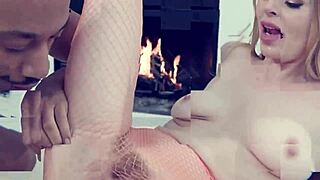 College Waitress Leana Lovings Craves Foot Rub and Hard Bang from Huge Cock