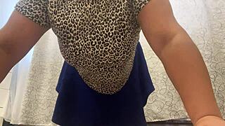 Hot Stepmom Got Horny and Wet During Intense Workout