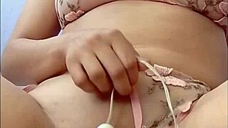 Latina Squirting Hard in Sexy Lingerie for Solo Pleasure