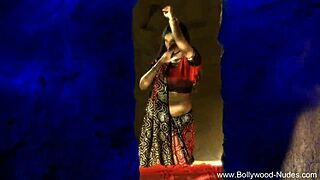 Beautiful Indian woman’s seductive strip tease