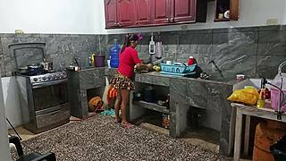 perverted neighbor shows off that huge kinky ass daily