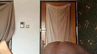 I Love Watching My Little Black Slut Get Her Pussy Punished in the Garage