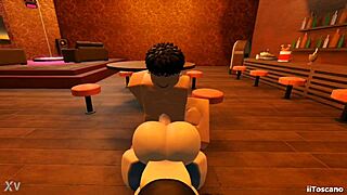 Holy crap, banging a big ass slut with a monster cock in a bar POV style!