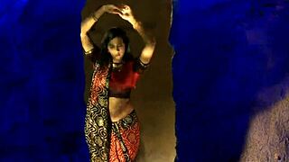 dreamy indian beauty seduces with pure teasing dance moves