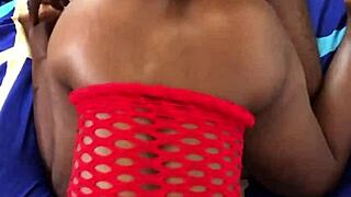 hot black babe pounded doggystyle, her moans drive me crazy