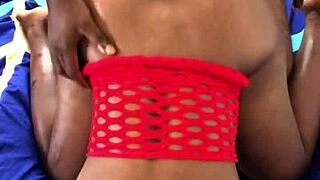 hot black babe pounded doggystyle, her moans drive me crazy