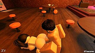 Holy crap, banging a big ass slut with a monster cock in a bar POV style!