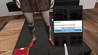 Let's play Pornflix and chill with hairless shaved brunette in VR