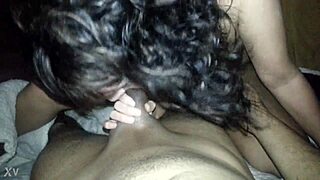 Step Daughter Allison Sucks Cock in Interracial Blowjob Scene