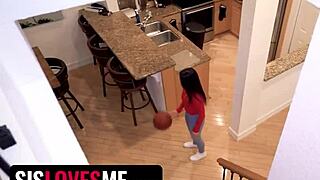 sislovesme - provocative teen bounces perfect booty on step sibling's dick