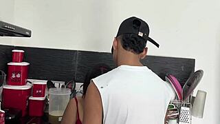 Couple's Secret: Big Tits Sister-In-Law Rides Monster Cock In Kitchen. Cum Inside Her.