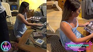 Amateur milfs create homemade sex content with girlfriend and wife