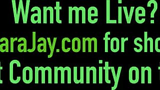 Sara Jay fingers blonde with big tits hard