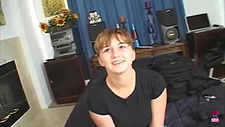 Wow, watch this hottie deep throat and ride reverse cowgirl!