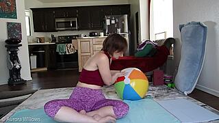 European Mature Girlfriend Teaches Sexy Foot Fetish Lesson at Home