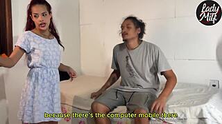 my neighbor surprised me alone with his huge cock