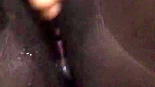 black wet pussy feels so good masturbating alone