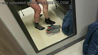Slutty Kiwi milf banged hard in store changing room