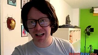 British nerds from Yorkshire giving blow jobs to women they met in a reality porn video