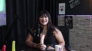 Blonde and brunette give intense blowjob then show tits and ass