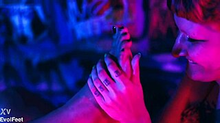 Lick my soles and make me horny with tickles