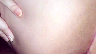 latina wife gets creampie in pussy and ass