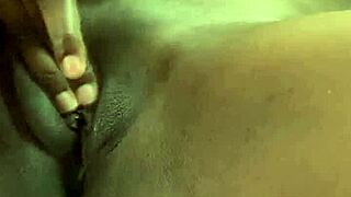 Cheating Girlfriend Masturbates and Rides Boyfriend's Friend with Big Nigerian Dick