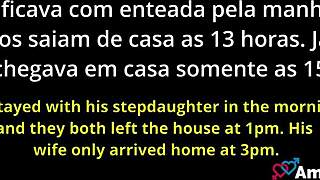 dude, this creep's banging his own stepdaughter!