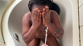 ebony bisexual lesbians threesome with big black dick